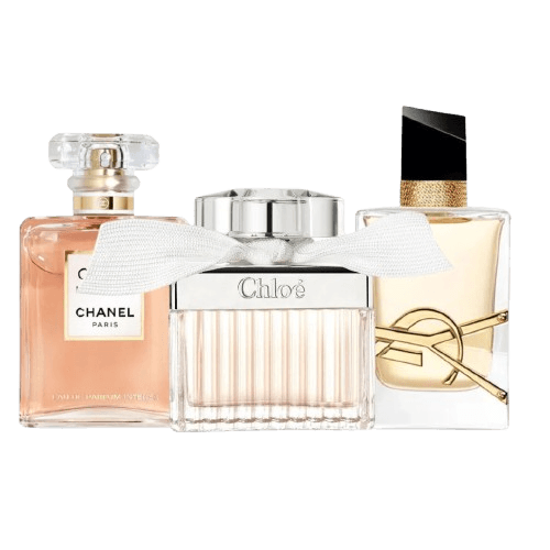 3-Piece Fragrance Set: Coco Mademoiselle, Libre YSL & Chloé Signature