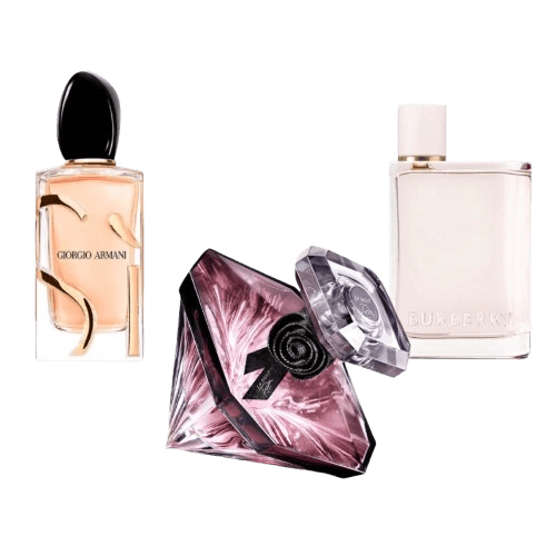 3-Piece Women's Fragrance Set: Giorgio Armani Sí, Lancôme La Nuit Trésor, Narciso Rodriguez For Her