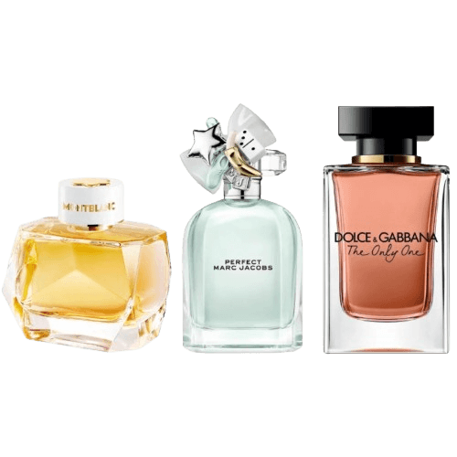 3-Piece Women's Fragrance Set: Marc Jacobs Perfect, Marc Jacobs Daisy Eau So Fresh, Dolce & Gabbana The Only One